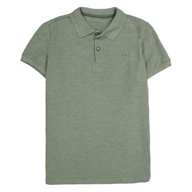 Imagem de Camisa Polo Infantil Menino Essencial  Verde Musgo Ogochi-Masculino