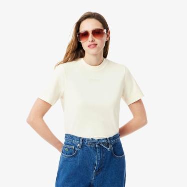 Imagem de Camiseta Lacoste de Algodão com Estampa Feminina-Feminino