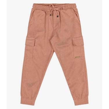 Imagem de Calça Infantil Feminino Jogger Trick Nick Marrom-Feminino