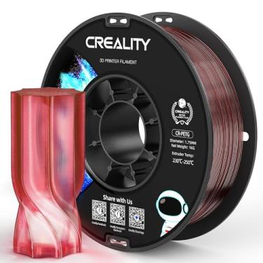Imagem de Filamento de impressora 3D Official Creality PETG 1,75 mm 1 kg (2,2 lbs), alta precisão, forte resistência, melhor fluxo inodoro, filamento final de impressão 3D à prova de umidade, vinho incolor