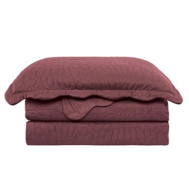 Imagem de Colcha Casal com Porta Travesseiros Aurora King 280x260cm Camesa, Mage