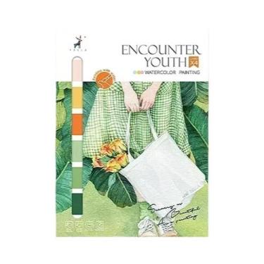 Imagem de Livro De Pintura Em Aquarela Portátil Para Crianças Com Pincel, 4 Folh