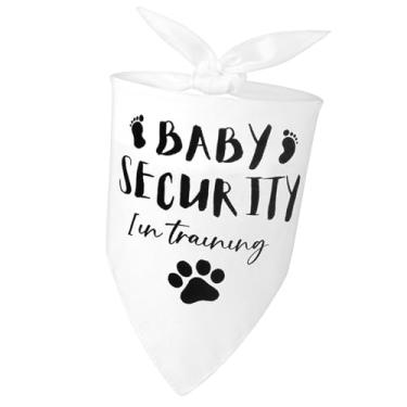 Imagem de Ideias para anúncios de bebês para cães, anúncio de gravidez bandana de cachorro, bandana de segurança de bebê em treinamento, presente revelador de gênero para cães, para anunciar a gravidez do cão e