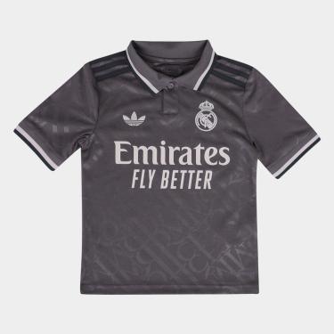 Imagem de Camisa Real Madrid Infantil Third 24/25 s/n° Torcedor Adidas-Masculino