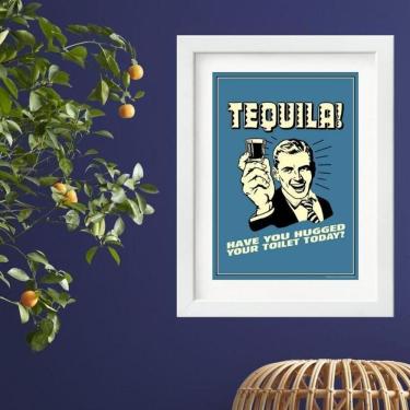 Imagem de Quadro Vintage Tequila- 60X48Cm