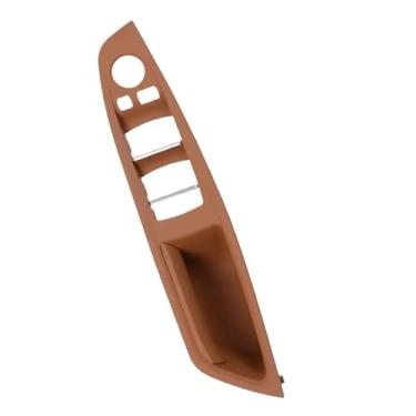 Imagem de Tampa da maçaneta da porta principal do motorista da mão direita RHD interior do painel da maçaneta do apoio de Compatível com BMW Série 5 (F10/F11) 520, 523, 525, 528, 530(Brown1)