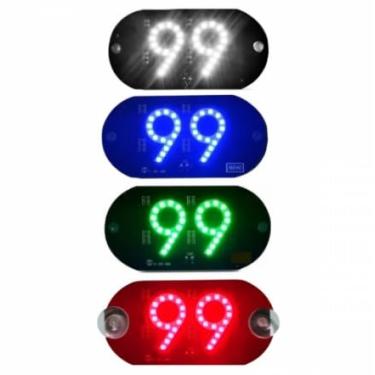 Imagem de Placa Painel Letreiro Luminoso LED USB Aplicativo 99 Vidro Parabrisa CD-99