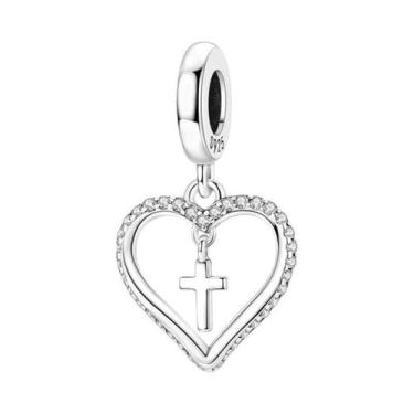 Imagem de Pingentes De Coração Em Prata Esterlina 925 Com Hexagrama E Runa Para 