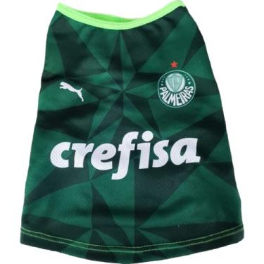 Imagem de Roupa Pet Cachorro Gato Time de Futebol Estampa PAL002 (G3, Padrão)