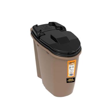 Imagem de ARMAZENADOR DE RAÇÃO DISPENSER HOME 25 LITROS - GOLD