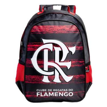 Imagem de Mochila de Costas Escolar Futebol Time Flamengo CRF Original - Xeryus