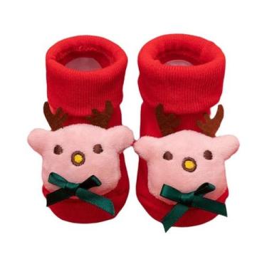 Imagem de Meias De Bebê Tricotadas Para Recém-Nascidos E Crianças Pequenas Com D