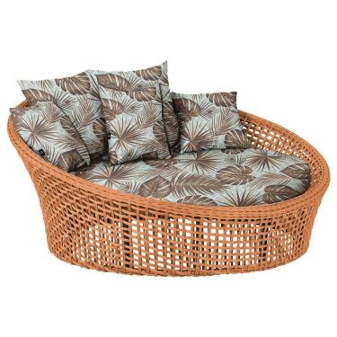 Imagem de Chaise Hungria Pintura Preta Corda Náutica E6 Trama Original Terra Cota