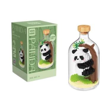 Imagem de Blocos De Montar Micro Panda Kawaii: Mini Tijolos De Brinquedo Para Cr