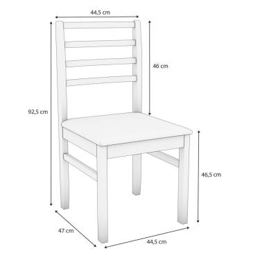 Imagem de Conjunto Sala De Jantar Elisa Em Madeira Maciça 6 Cadeiras Boucle Cinza
