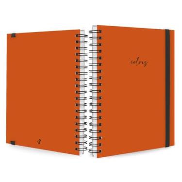 Imagem de Caderno Capa Dura Colegial 96 Folhas Espiral para Anotações Tipo Caderneta Caderno A5 Estilo Caderno de Anotações Alternativa ao Caderno 96 Folhas Capa Dura Não Acompanha Caneta (Laranja,10 Matérias (200 folhas))