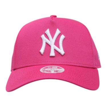 Imagem de Boné New Era 940 A-Frame New York Yankees Burst Rosa-Masculino