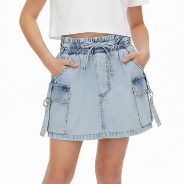 Imagem de Saia Juvenil Look Jeans Cargo Jeans - 10 - UNICA-Feminino