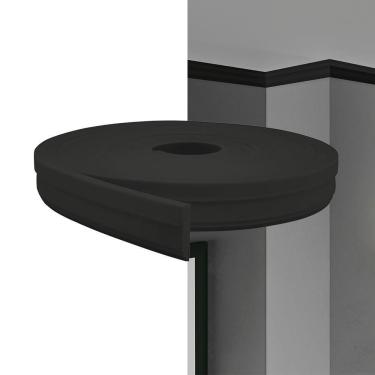 Imagem de Rodateto Eva Autocolante 5cm Rt34 Preto 5 Metros Meurodapé