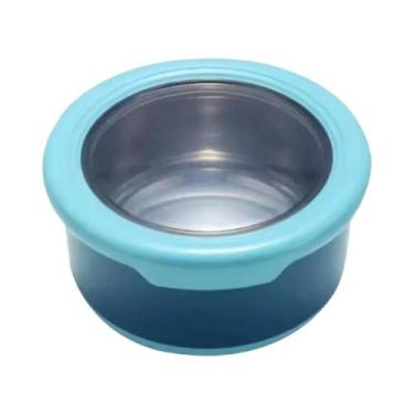 Imagem de Marmita Redonda De Aço Inoxidável Com Tampa, Recipiente Para Armazenam