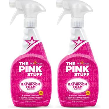 Imagem de Limpador de espuma de banheiro Stardrops The Pink Stuff, pacote com 2 