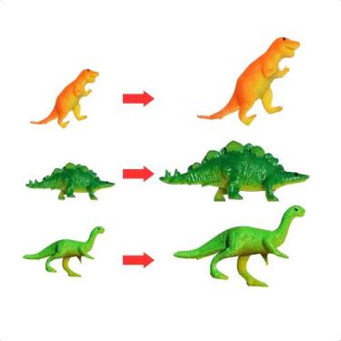 Imagem de Dinossauro de Brinquedo Sortido  Cresce na Água Unitário Polibrinq - A