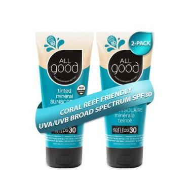 Imagem de Protetor solar All Good Tinted Mineral SPF 30 90 ml (pacote com 2) - A