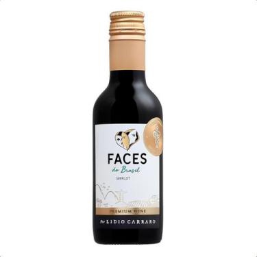 Imagem de Vinho Tinto Seco Brasileiro Merlot Lidio Carraro Faces 187ml