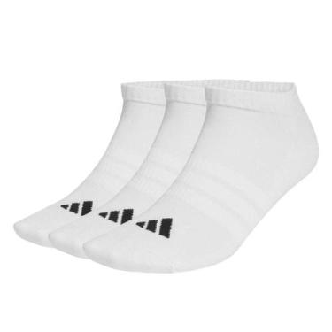 Imagem de Kit Meia Adidas Low - 3 Pares, Branco, 41/43