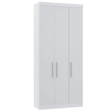 Imagem de Guarda Roupa Modulado 101,5cm 3 Portas Alpes Luciane Móveis Branco Pf-branco Pf