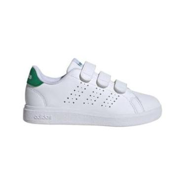 Imagem de Tênis Casual Infantil Menino Adidas Advantage base 2.0 Branco-Masculino