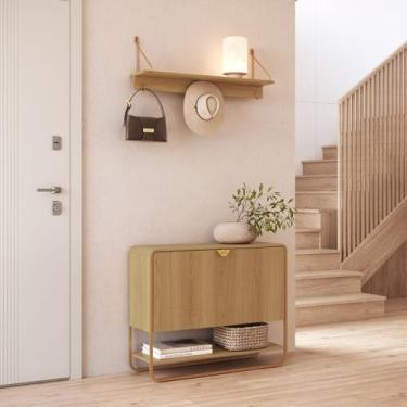 Imagem de Conjunto Sapateira Basculante com Cantos Arredondados e Prateleira 93c