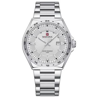 Imagem de Relógio de Quartzo Masculino Pulseira de Aço Inoxidável 3ATM