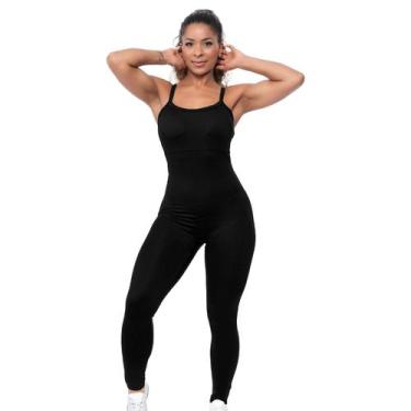 Imagem de Macacão Fitness Feminino Modelador Alta Sustentação Premium Compressão