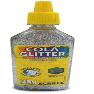 Imagem de Cola glitter   dz/cor prata    acrilex   29120202