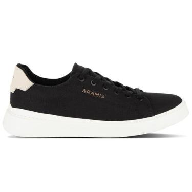 Imagem de Tênis Journey Classic Casual Confortável Aramis Original, Preto, Creme