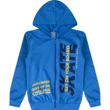 Imagem de Jaqueta Masculina com Capuz Moletom Roupa Menino Juvenil Inverno Zíper