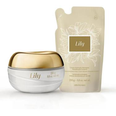 Imagem de Combo Creme Acetinado Hidratante Desodorante Corporal Lily+ refil - o 