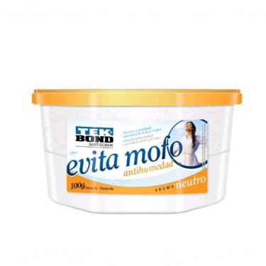 Imagem de Desumidificador Evita Mofo Pote 100g Neutro para Remover Umidade em Plástico com Fragrância Leve para Armários Amarelo
