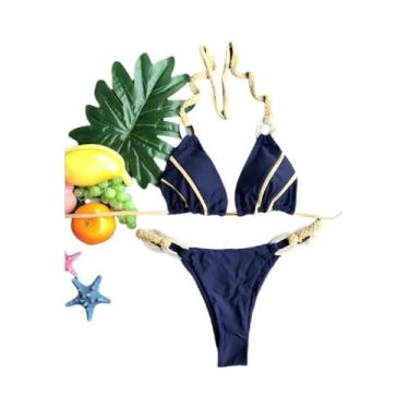 Imagem de Conjunto De Biquíni Triângulo Brasileiro Para Mulheres, Sexy, Halter, 