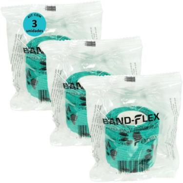 Imagem de Atadura 5cm Verde Com Patinhas Band-Flex Autoadesiva Para Animais Fare