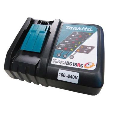 Imagem de Carregador de Bateria 14.4 e 18V DC18RC Makita Bivolt, Bivolt