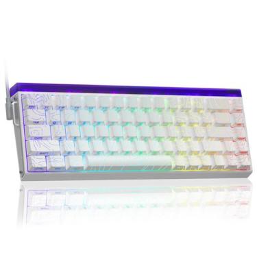 Imagem de Teclado para jogos AULA Hero 68 HE 60% com fio e retroiluminação RGB