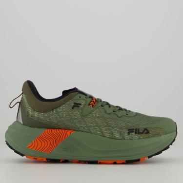 Imagem de Tênis Fila Racer Skytrail Verde e Laranja-Masculino