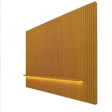 Imagem de Painel Ripado para TV até 90 Polegadas com LED 100% MDF 280cmx250cm No
