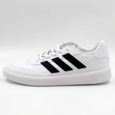 Imagem de Tênis Adidas Casual Courtblock Masculino, 39, Branco, Preto