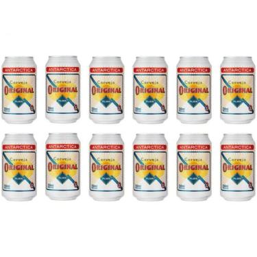 Imagem de Cerveja Antarctica Original Pilsen 12 Unidades  - Lata 350ml
