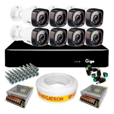 Imagem de Kit CFTV completo com 8 Câmeras - GIGA