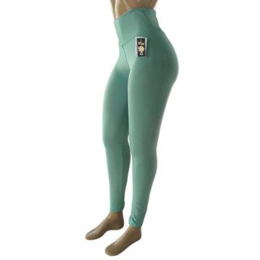 Imagem de Legging Academia com proteção uv - Expressão Latina, Verde, P
