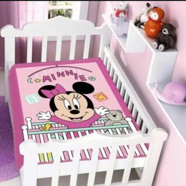 Imagem de Cobertor infantil minnie colo - 90 x 1,10 - rosa - jolitex